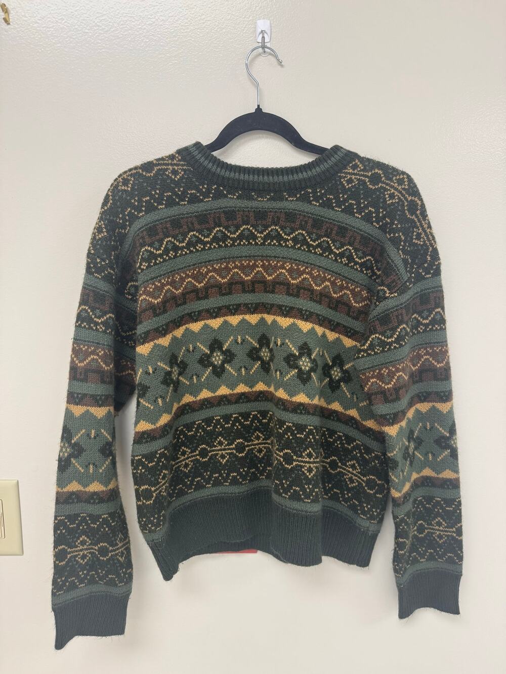 Vintage inspired Women’s Nordic Grandpa Sweater Size L